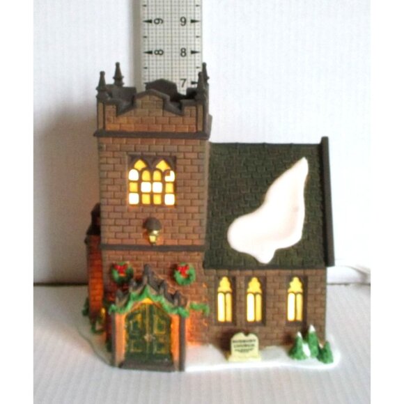 Dept.56 Dickens Sudbury Church Christmas Village Light-Up House Building - Picture 9 of 10